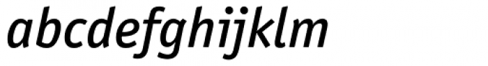 Officina Sans Medium Italic OS Font LOWERCASE