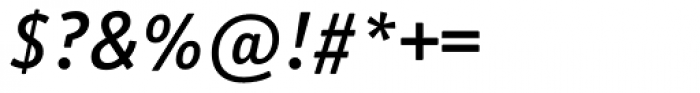 Officina Sans Medium Italic Font OTHER CHARS
