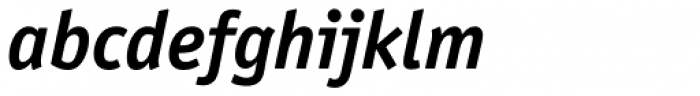 Officina Sans Pro Bold Italic Font LOWERCASE