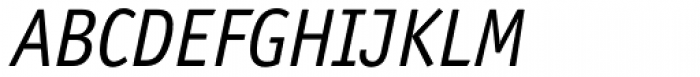 Officina Sans Pro Book Italic Font UPPERCASE