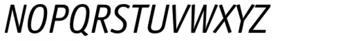 Officina Sans Pro Book Italic Font UPPERCASE