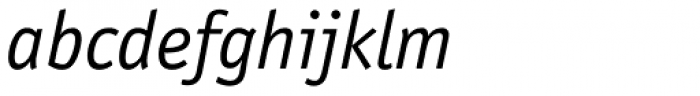 Officina Sans Pro Book Italic Font LOWERCASE