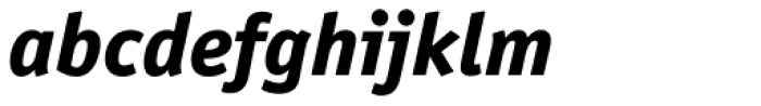 Officina Sans Std ExtraBold Italic Font LOWERCASE