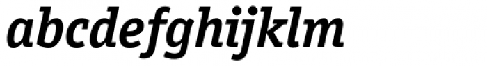 Officina Serif Bold Italic OS Font LOWERCASE