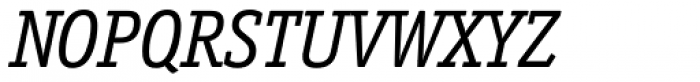 Officina Serif Book Italic OS Font UPPERCASE