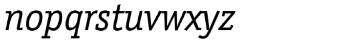 Officina Serif Book Italic OS Font LOWERCASE