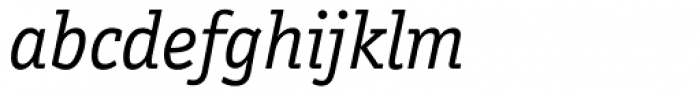 Officina Serif Book Italic Font LOWERCASE