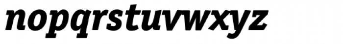 Officina Serif ExtraBold Italic OS Font LOWERCASE