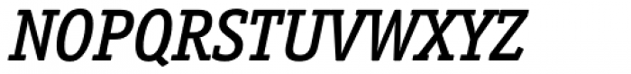 Officina Serif Medium Italic OS Font UPPERCASE