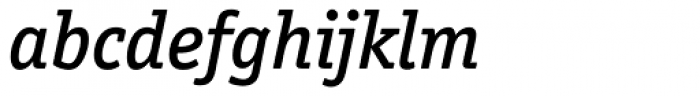 Officina Serif Medium Italic OS Font LOWERCASE