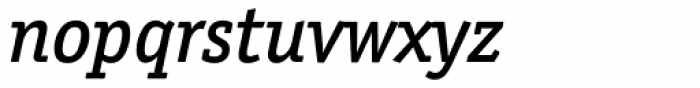 Officina Serif Medium Italic OS Font LOWERCASE