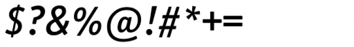 Officina Serif Medium Italic Font OTHER CHARS