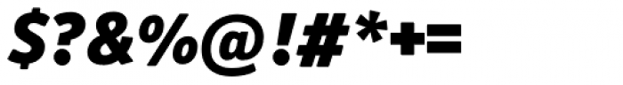 Officina Serif Pro Black Italic Font OTHER CHARS