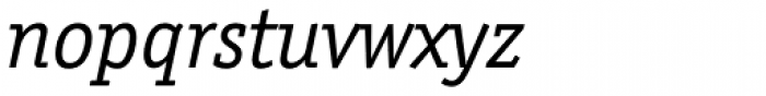 Officina Serif Pro Book Italic Font LOWERCASE