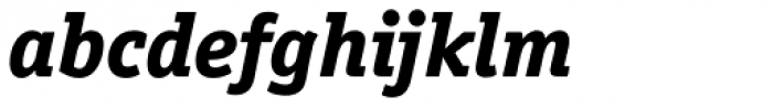 Officina Serif Pro ExtraBold Italic Font LOWERCASE