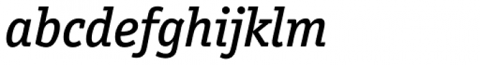 Officina Serif Pro Medium Italic Font LOWERCASE