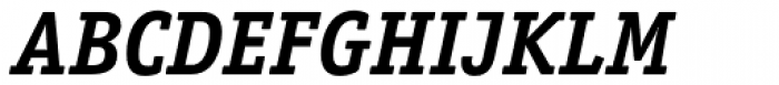 Officina Serif Std Bold Italic Font UPPERCASE