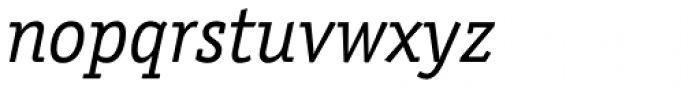 Officina Serif Std Book Italic Font LOWERCASE