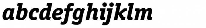Officina Serif Std ExtraBold Italic Font LOWERCASE