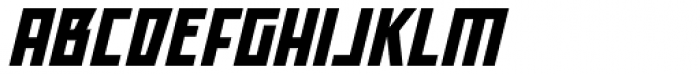 Offroad Expanded Black Oblique Font UPPERCASE