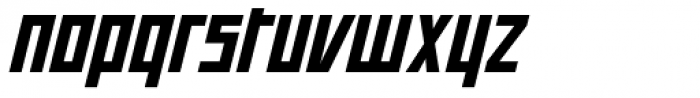 Offroad Expanded Black Oblique Font LOWERCASE
