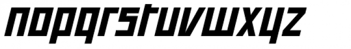 Offroad Wide Black Oblique Font LOWERCASE