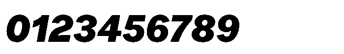 Offset Black Italic Font OTHER CHARS