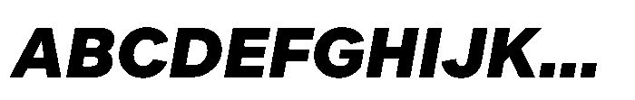 Offset Black Italic Font UPPERCASE