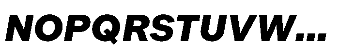 Offset Black Italic Font UPPERCASE