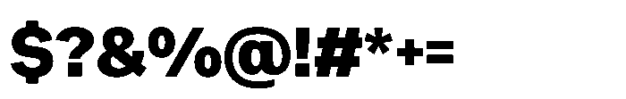 Offset Black Font OTHER CHARS