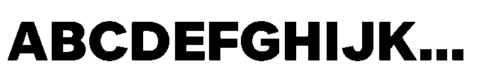 Offset Black Font UPPERCASE