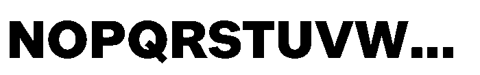 Offset Black Font UPPERCASE