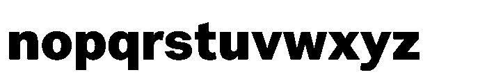 Offset Black Font LOWERCASE