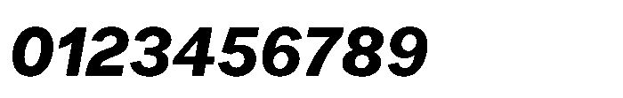 Offset Bold Italic Font OTHER CHARS