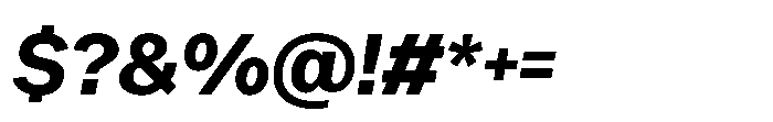 Offset Bold Italic Font OTHER CHARS