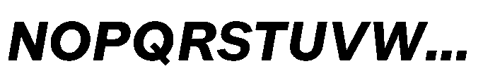 Offset Bold Italic Font UPPERCASE