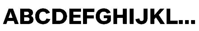 Offset Bold Font UPPERCASE