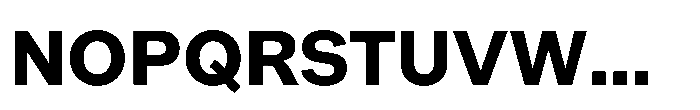 Offset Bold Font UPPERCASE