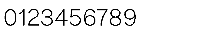 Offset Extra Light Font OTHER CHARS
