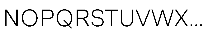 Offset Extra Light Font UPPERCASE