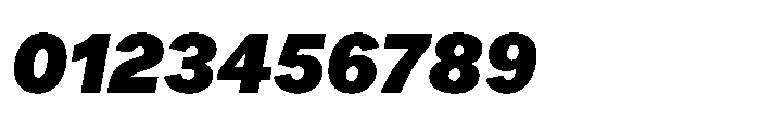 Offset Heavy Italic Font OTHER CHARS