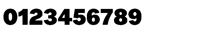 Offset Heavy Font OTHER CHARS