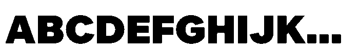 Offset Heavy Font UPPERCASE