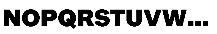 Offset Heavy Font UPPERCASE