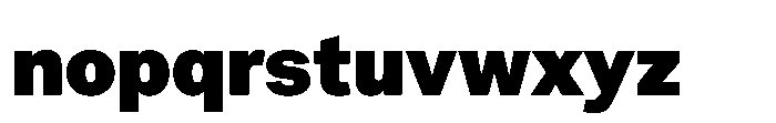 Offset Heavy Font LOWERCASE