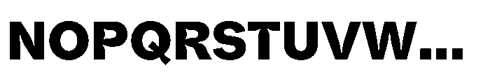 Offset Inktrap Black Font UPPERCASE