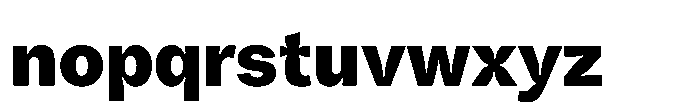 Offset Inktrap Black Font LOWERCASE