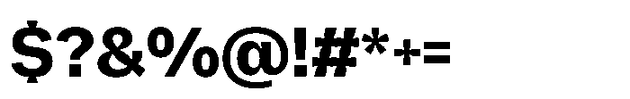 Offset Inktrap Bold Font OTHER CHARS