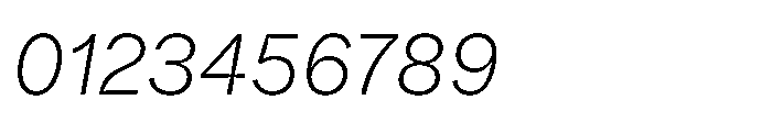 Offset Inktrap Extra Light Italic Font OTHER CHARS