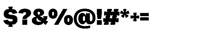 Offset Inktrap Heavy Font OTHER CHARS